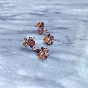 Citrine Crystal Earrings